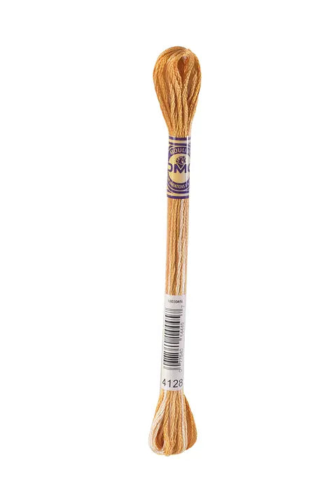 DMC 4128 Gooey Caramel Mouline Color Variations 6 Strand Embroidery Floss