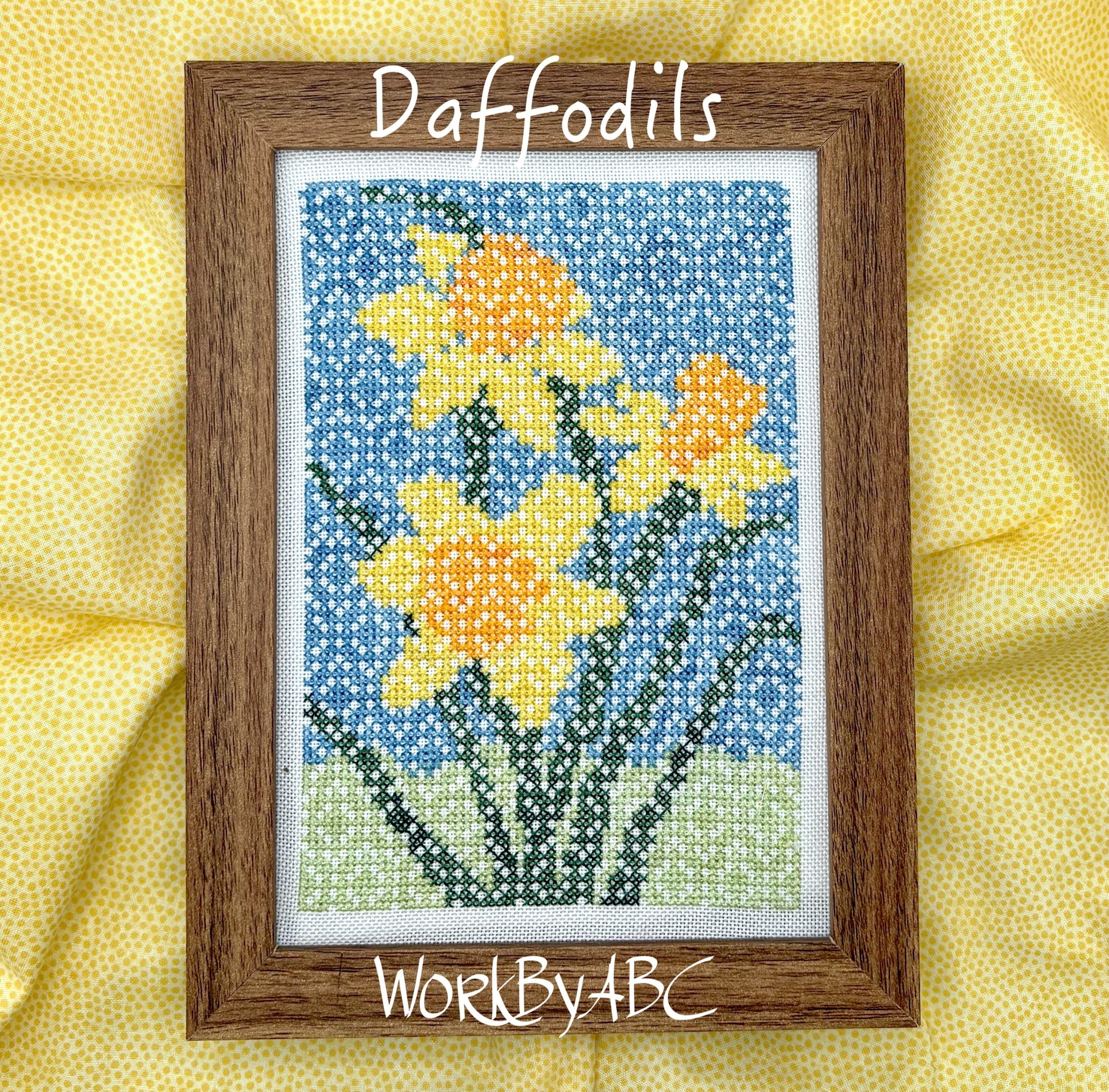 Daffodils Chart W/ Floss Pack (Kit)- Works by ABC