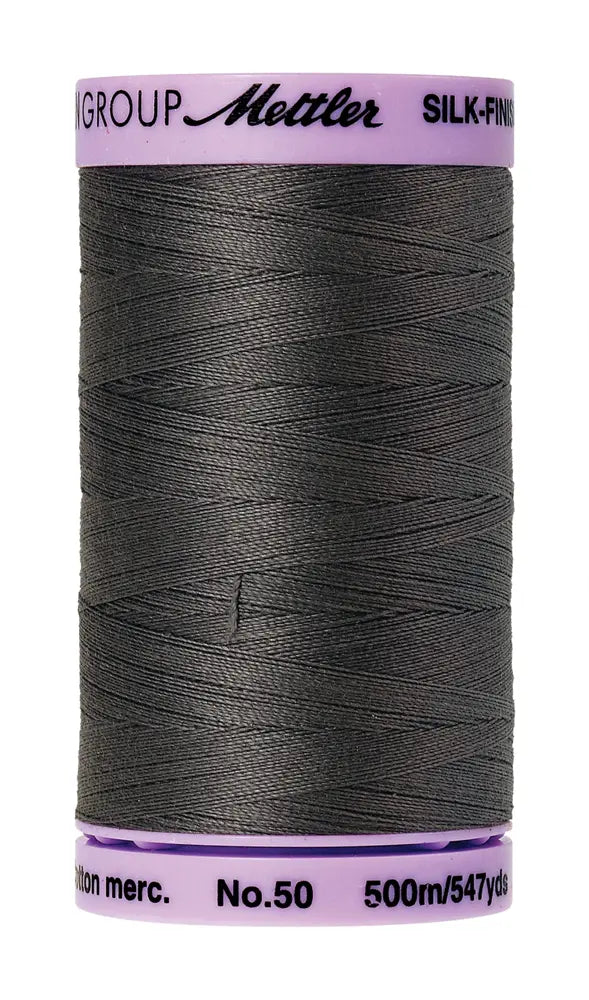Mettler Cotton Silk Finish 50wt Dark Charcoal