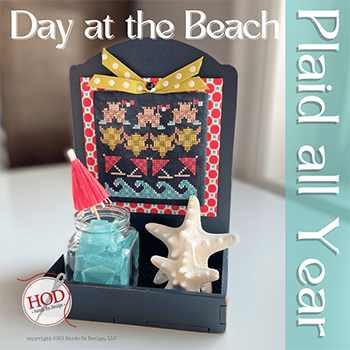 Day at the Beach: Plaid All Year Cross Stitch Pattern by Hands On Design