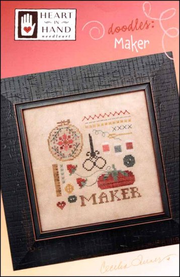 Doodles: Maker Cross Stitch Pattern by Heart In Hand Needleart