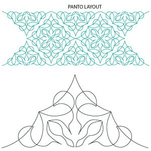 Dunbar Moons Continuous Triangle 2 Panto/Border Digital File