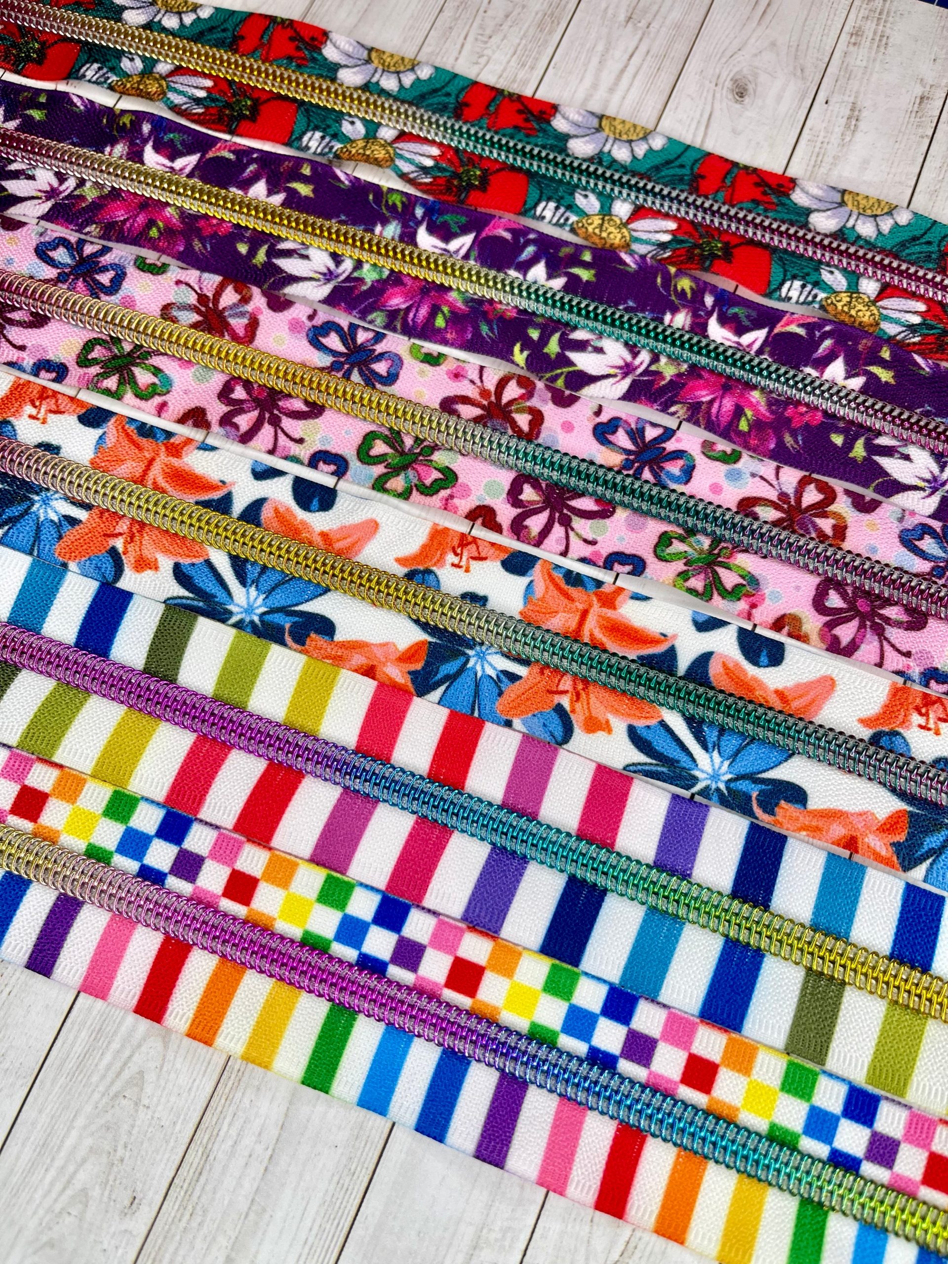 Zipper Bundle 1 meter or 3 meters - 6 NEW ZIPPERS