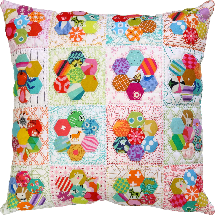 Tussie Mussie Cushion Pattern English Paper Pieced Pack by Emma Jean Jansen