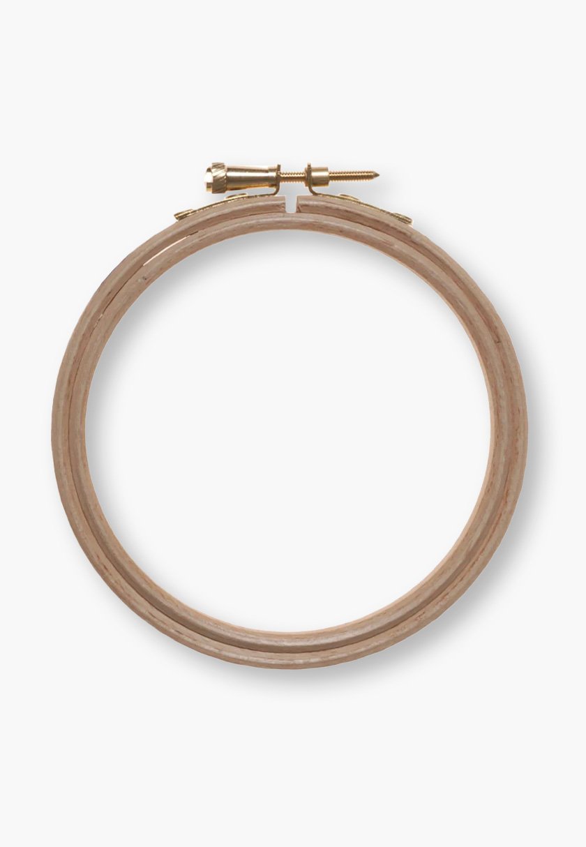 ELBESEE H4 – 10 cm Beechwood Embroidery Hoop with Screw