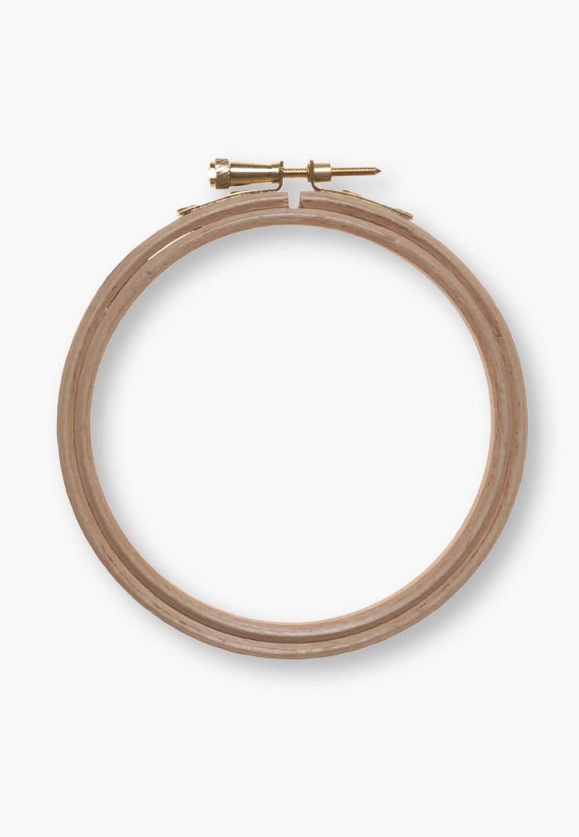 ELBESEE H5 – 12 cm Buchenholz-Stickrahmen mit Schraube