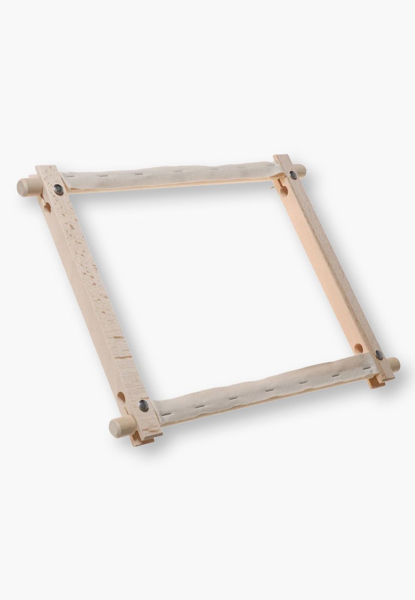 ELBESEE 1812 – 45 × 30 cm Handdrehrahmen für Wandteppiche, Kreuzstiche und Projekte mit gezählten Fäden