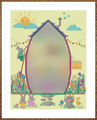 Easter Bunny House Part 1: The House Cross Stitch Pattern by Tiny Modernist