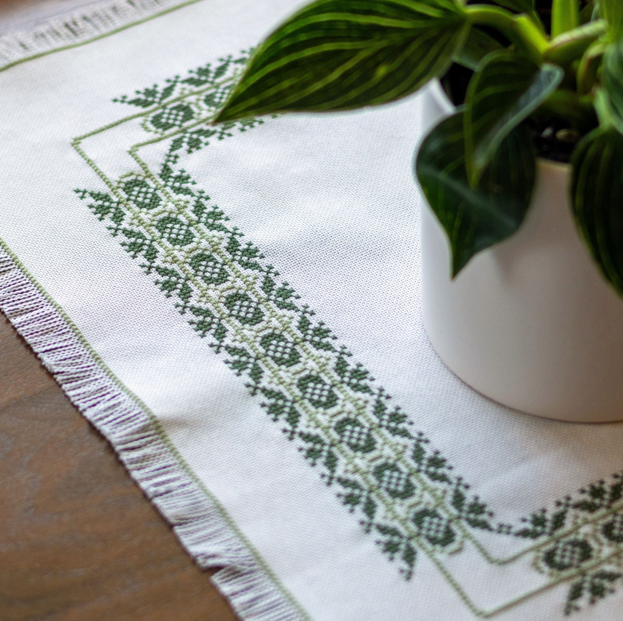 Eliska cross stitch folk embroidery kit