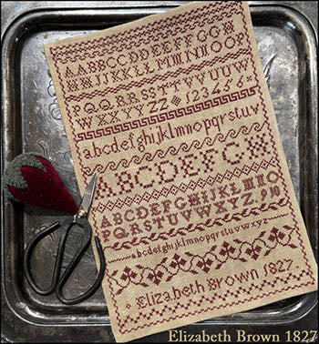 Elizabeth Brown, 1827 Cross Stitch Pattern by The Scarlett House
