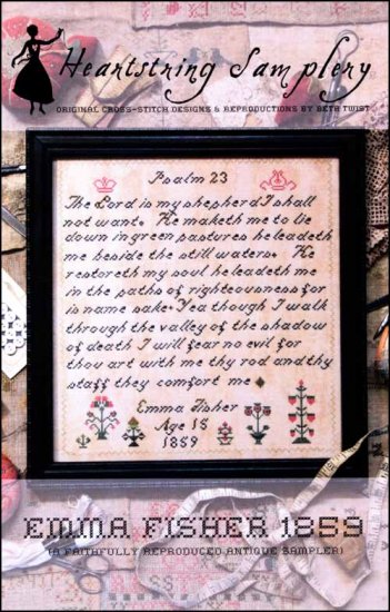 Emma Fisher 1859 Cross Stitch Pattern by Heartstring Samplery
