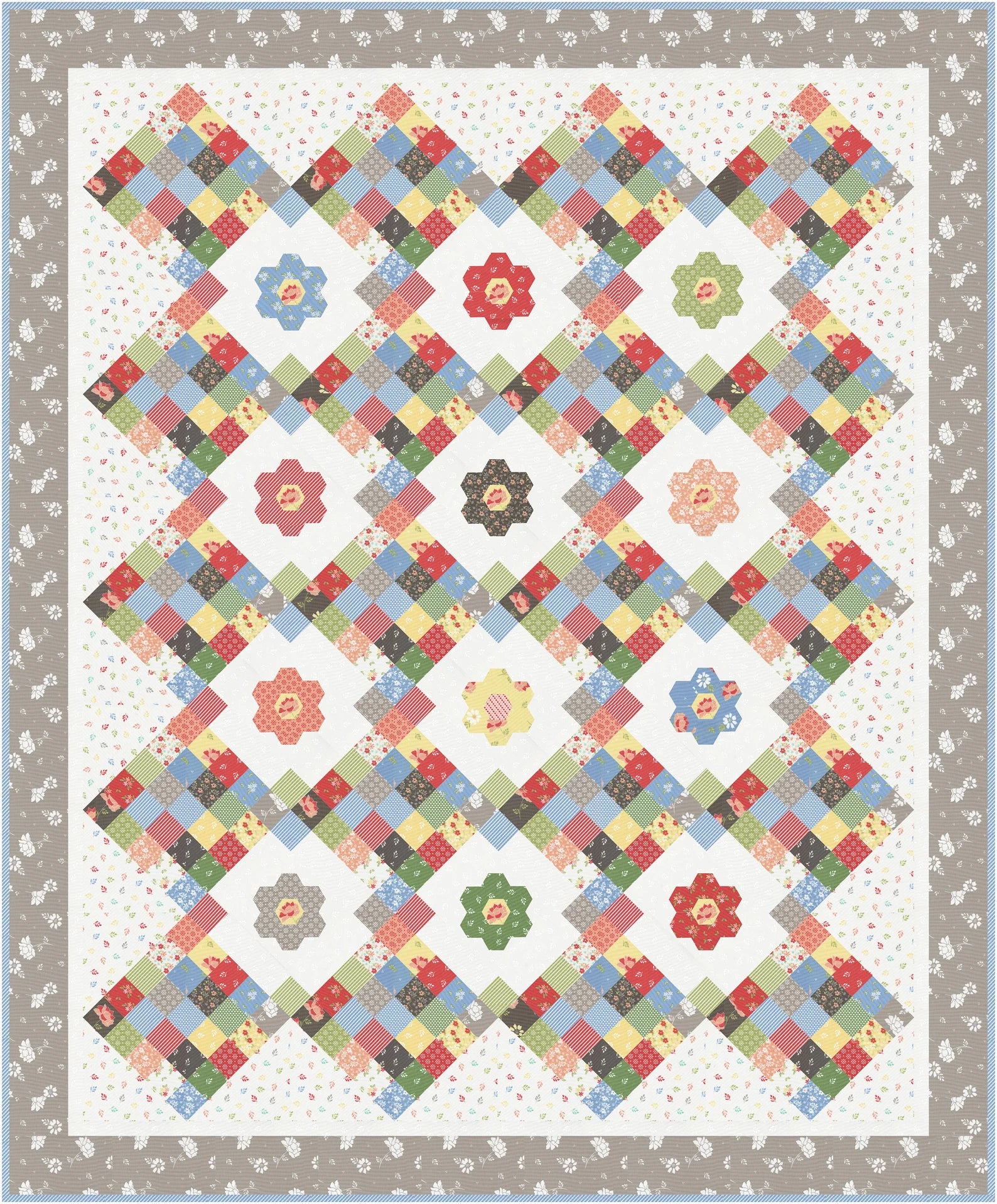 Emmas Garden Quilt Pattern by A Quilting Life