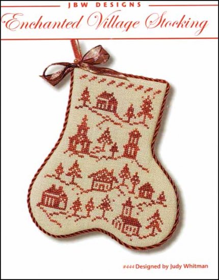 Enchanted Village Stocking Cross Stitch Pattern by JBW Designs