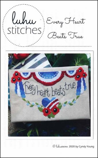 Every Heart Beats True Cross Stitch Pattern by Luhu Stitches