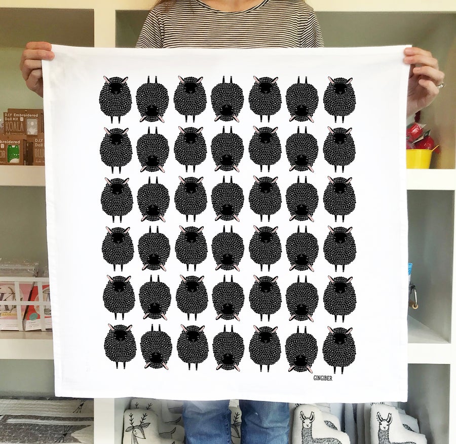 Gingiber Sheep Tea Towel