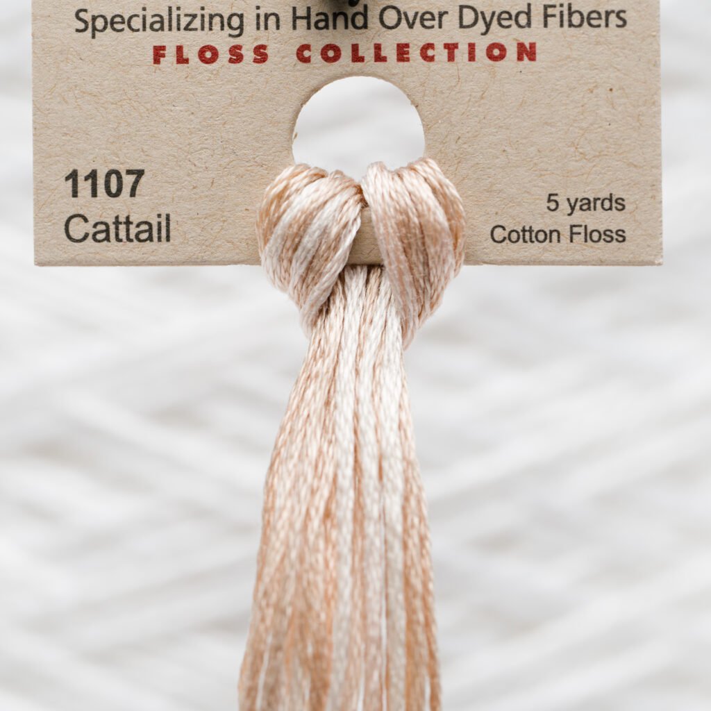 Weeks Dye Works Cotton Floss – 1107 Cattail – 5 Yards, Hand-Dyed