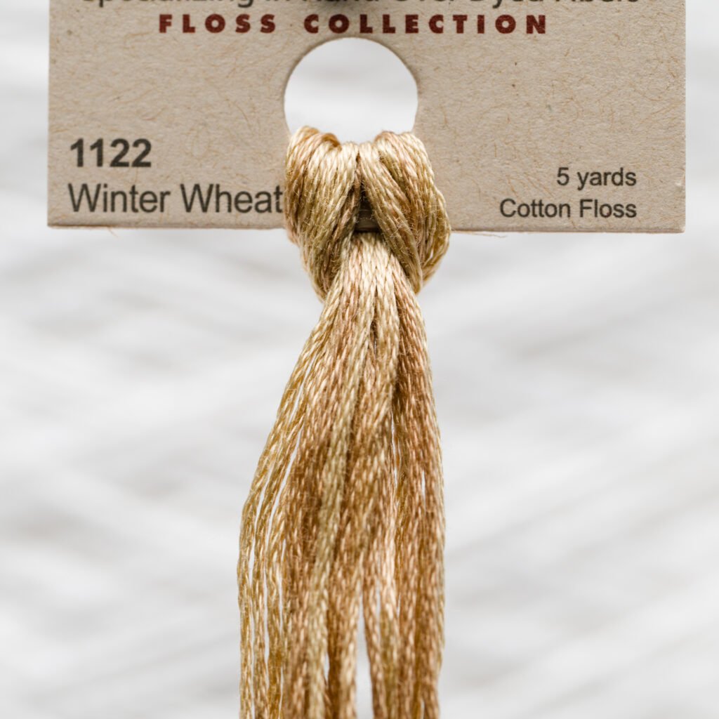Weeks Dye Works Cotton Floss – 1122 Winter Wheat – 5 Yards, Hand-Dyed