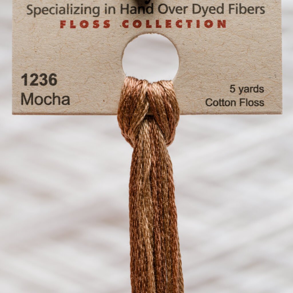 Weeks Dye Works Fil de coton – 1236 Mocha – 5 verges, teint à la main