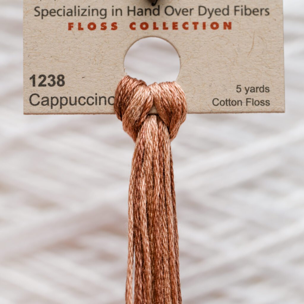 Weeks Dye Works Cotton Floss – 1238 Cappuccino – 5 yard, tinto a mano