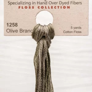 Olive Branch 1258 Weeks Dye Works 6-Strand Hand-Dyed Embroidery Floss