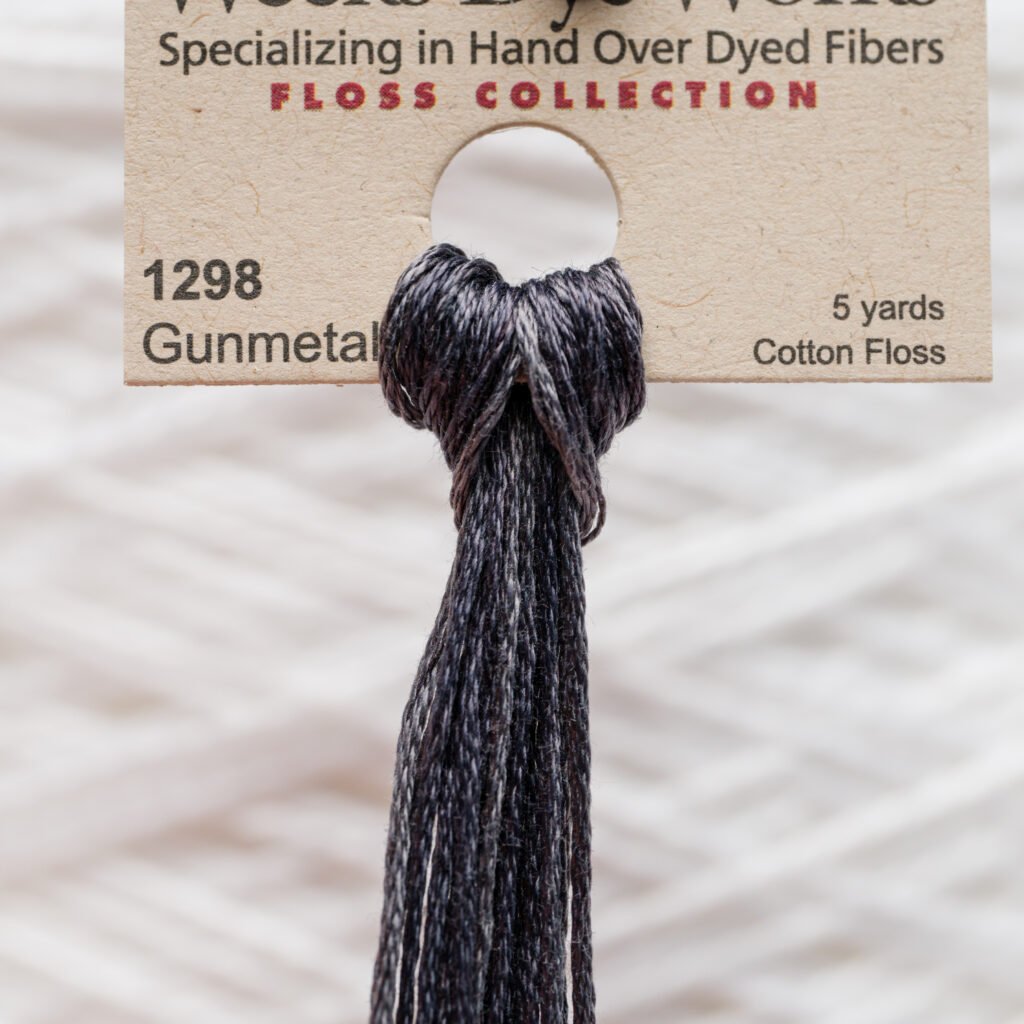 Weeks Dye Works Fil de coton – 1298 Gunmetal – 5 Yards, Hand-Dyed