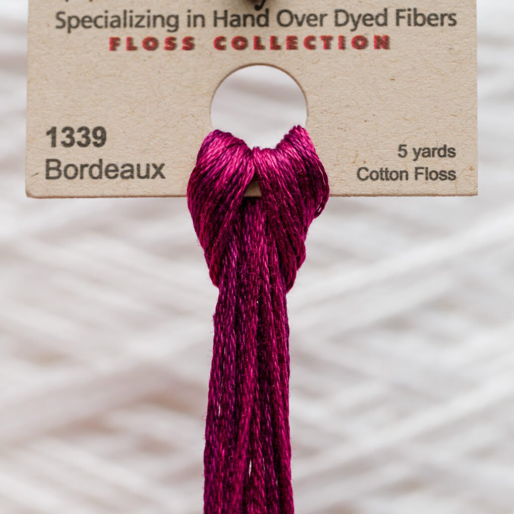 Weeks Dye Works Baumwollwatte – 1339 Bordeaux – 5 Yards, handgefärbt