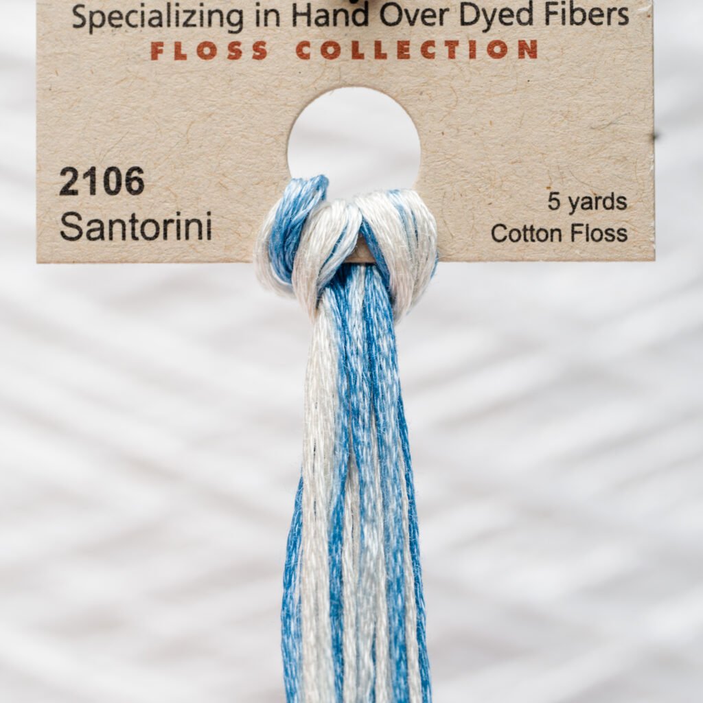 Weeks Dye Works Cotton Floss – 2106 Santorini – 5 Yards, Hand-Dyed