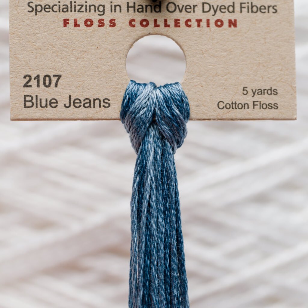 Weeks Dye Works Fil de coton – 2107 Blue Jeans – 5 Yards, Hand-Dyed