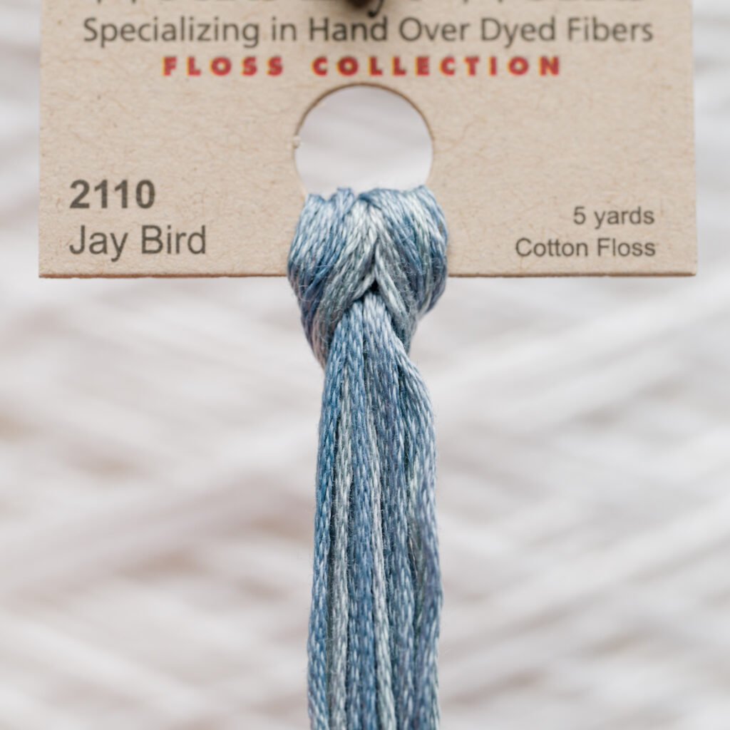 Weeks Dye Works Cotton Floss – 2110 Jay Bird – 5 Yards, Hand-Dyed