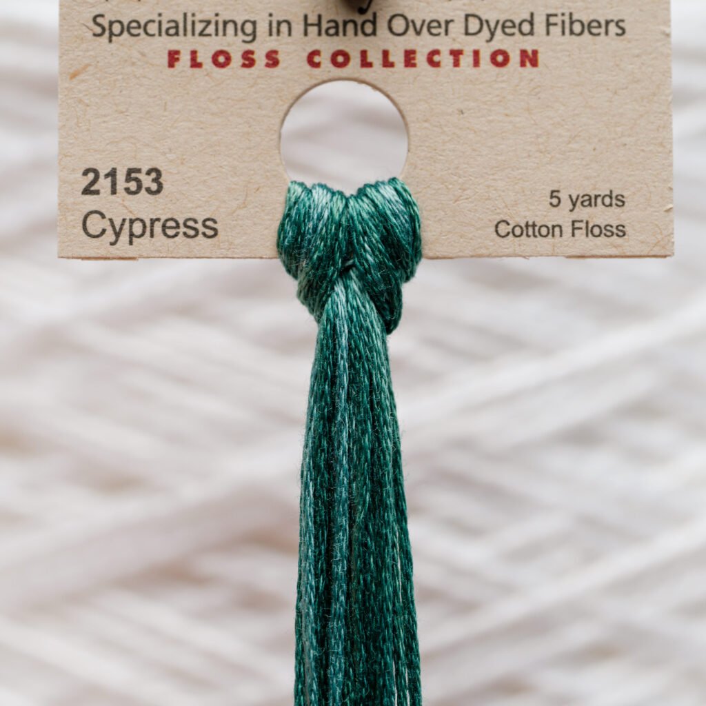 Weeks Dye Works Fil de coton – 2153 Cypress – 5 verges, teint à la main