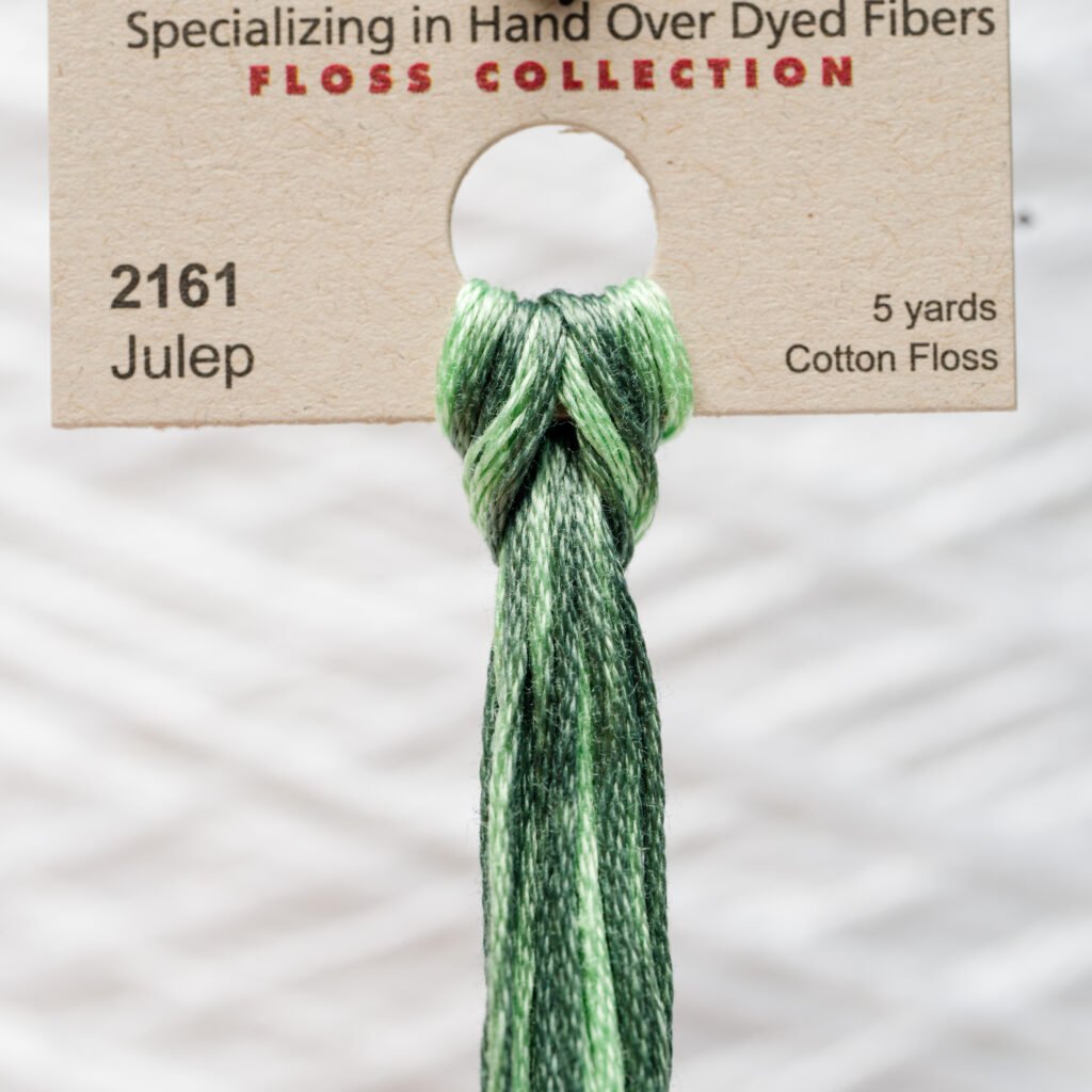 Weeks Dye Works Cotton Floss – 2161 Julep – 5 Yards, Hand-Dyed