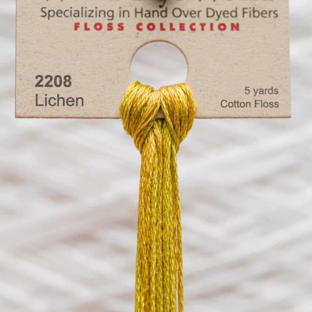 Weeks Dye Works Fil de coton – 2208 Lichen – 5 Yards, Hand-Dyed