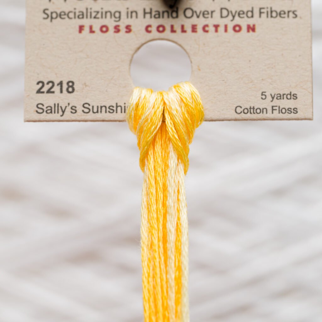 Weeks Dye Works Cotton Floss – 2218 Sally’s Sunshine – 5 Yards, Hand-Dyed