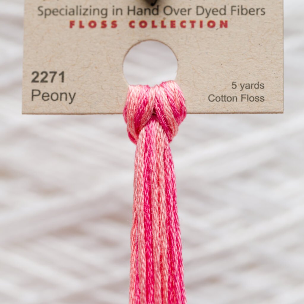 Weeks Dye Works Fil de coton – 2271 Peony – 5 Yards, Hand-Dyed
