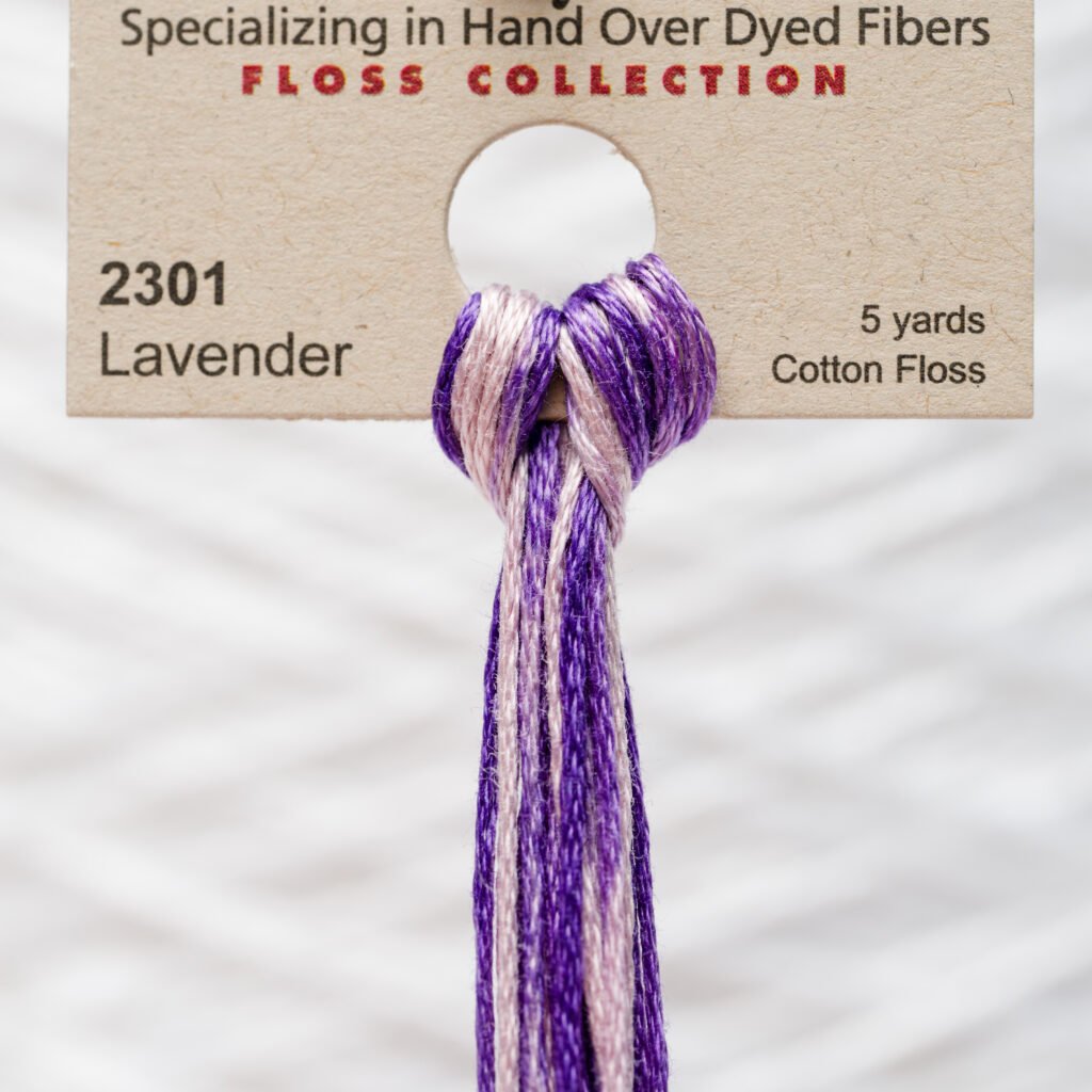 Weeks Dye Works Fil de coton – 2301 Lavender – 5 Yards, Hand-Dyed