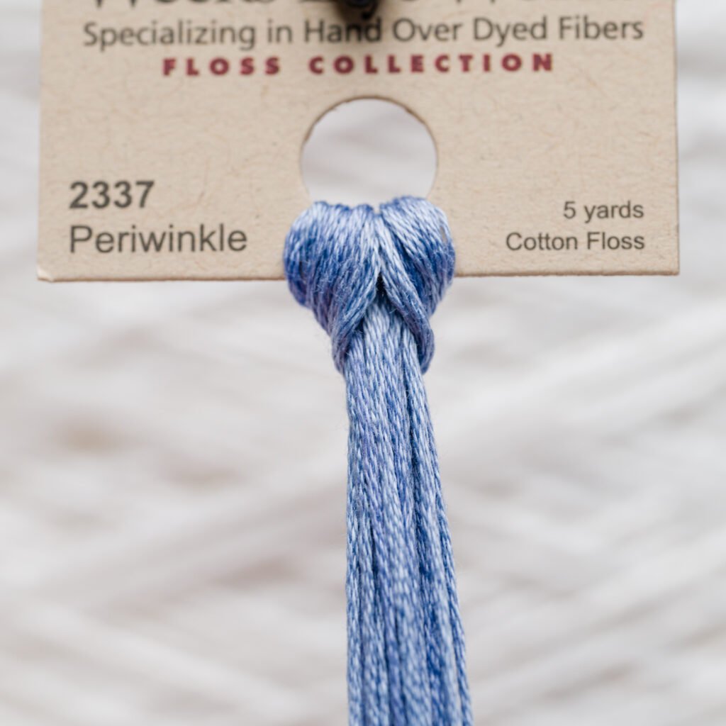 Weeks Dye Works Cotton Floss – 2337 Periwinkle – 5 Yards, handgefärbt