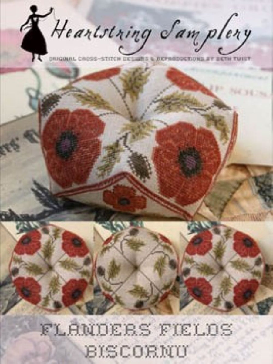 Flanders Fields Biscornu by Heartstring Samplery