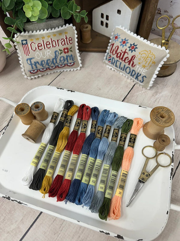 Floss Pack Only - for 4th of July Rules by Lindsey Weight of Primrose Cottage FP-130