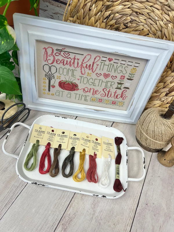 FLOSS PACK Only for Beautiful Things by Lindsey Weight of Primrose Cottage Purchase Paper Pattern Separately FP-144