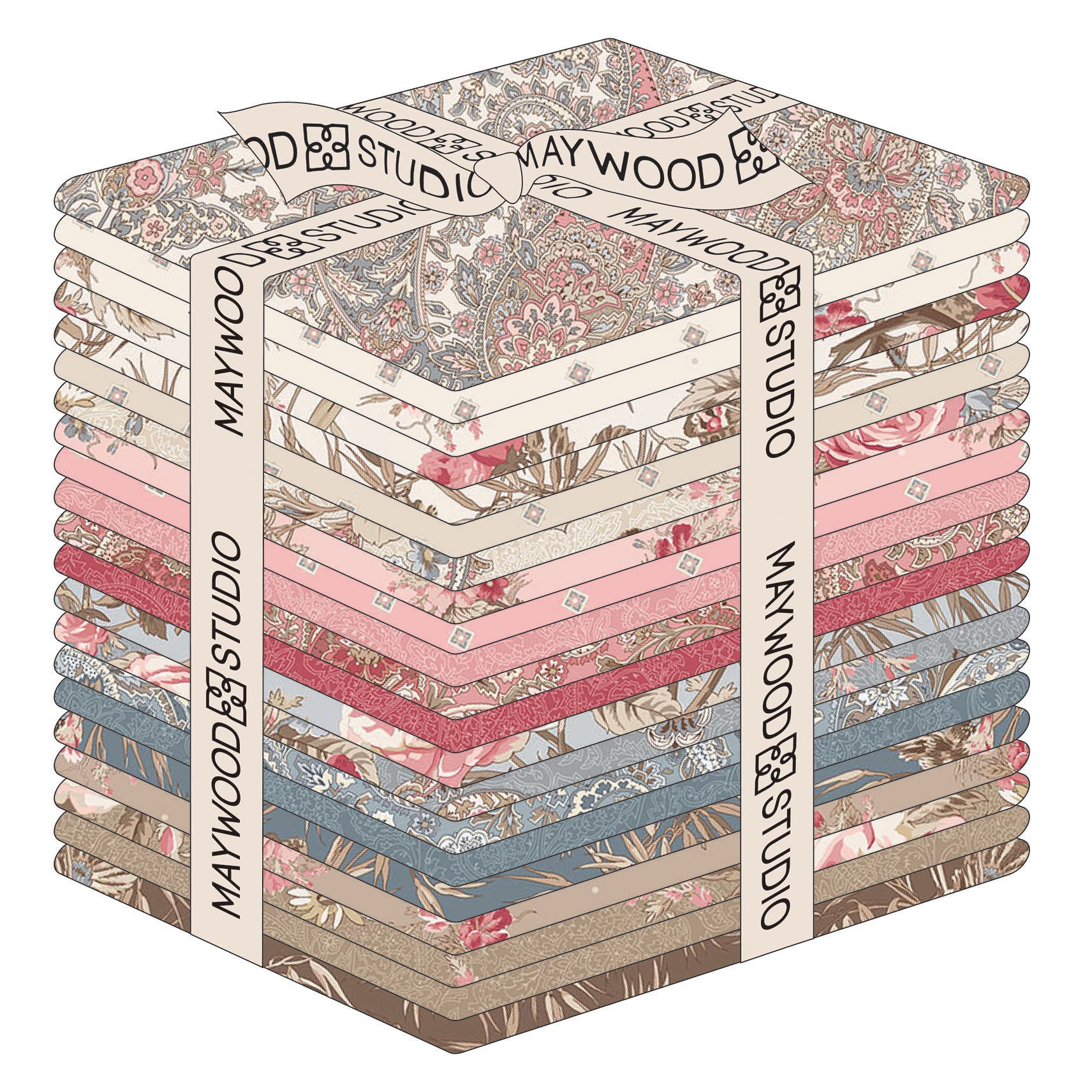 Meadow Blush - Fat Quarter Bundle 21pcs - Maywood Studios