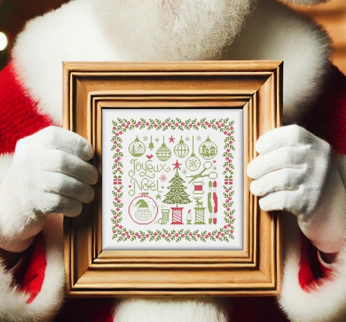 Petites Croix de Noel (Small Christmas Crosses) Cross Stitch Pattern by Jardin Prive