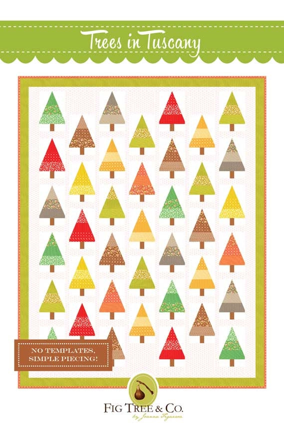 Trees in Tuscany by Fig Tree Paper PATTERN