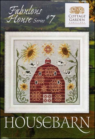 Fabulous House Series Part 7: Housebarn Cross Stitch Pattern by Cottage Garden Samplings
