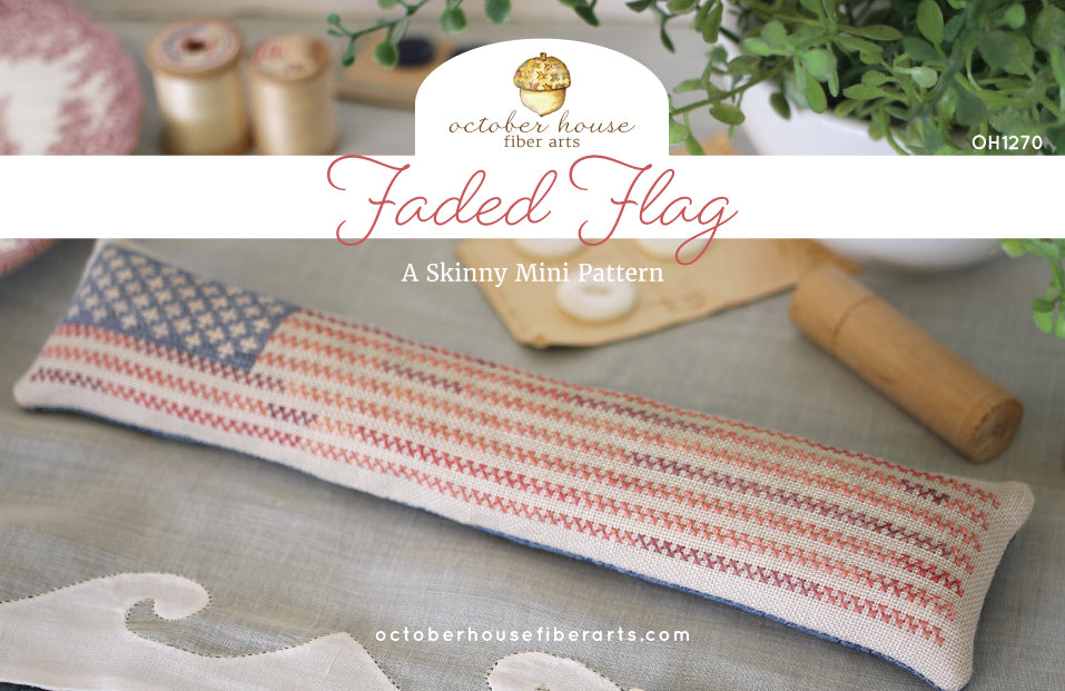 Faded Flag by October House Fiber Arts