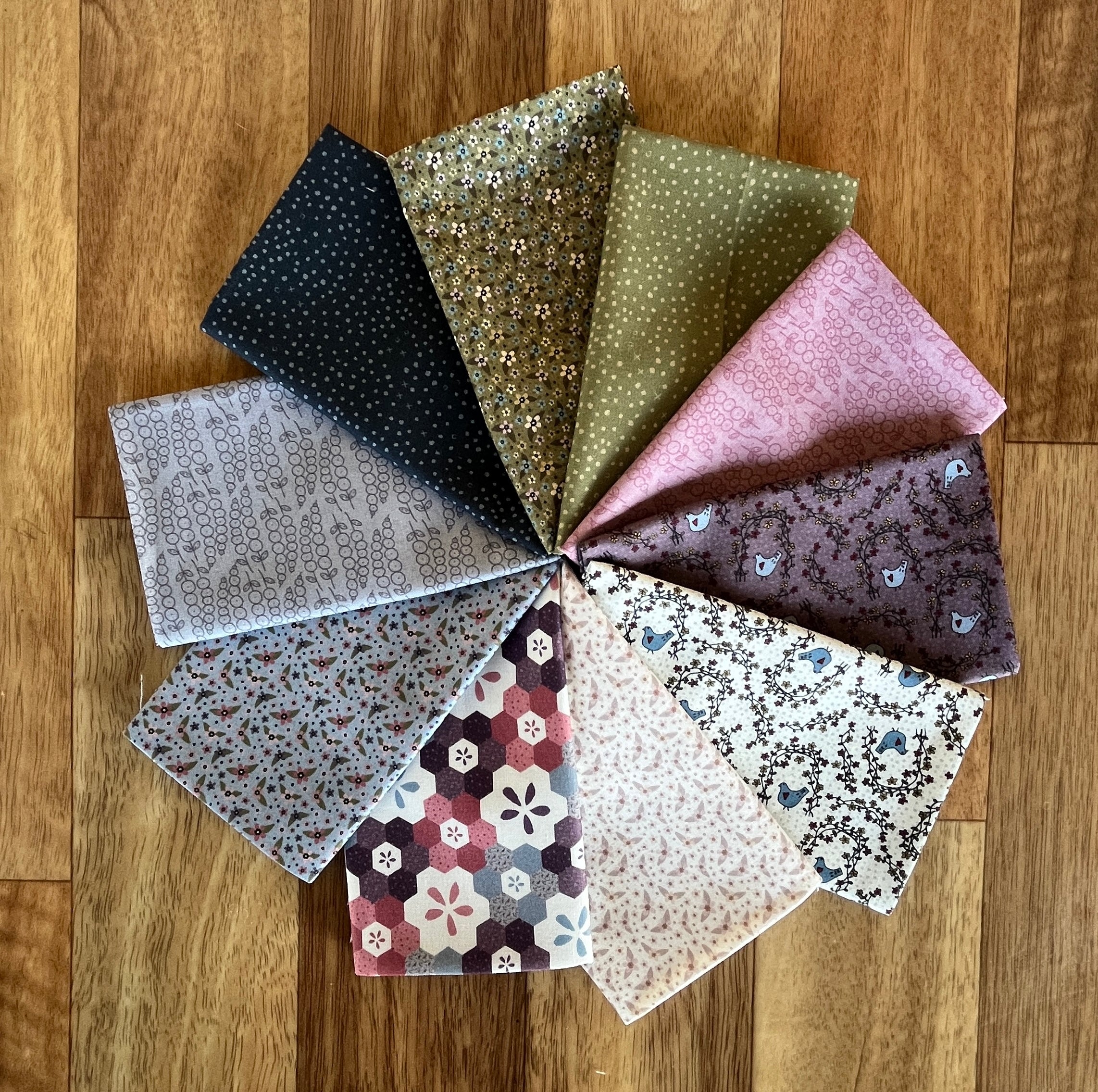 Fairy Garden Fat Eighth Bundle by Lynette Anderson for Nutex fabrics