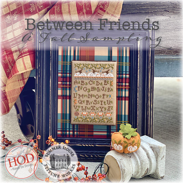 A Fall Sampling Between Friends Cross Stitch Pattern by Hands on Design