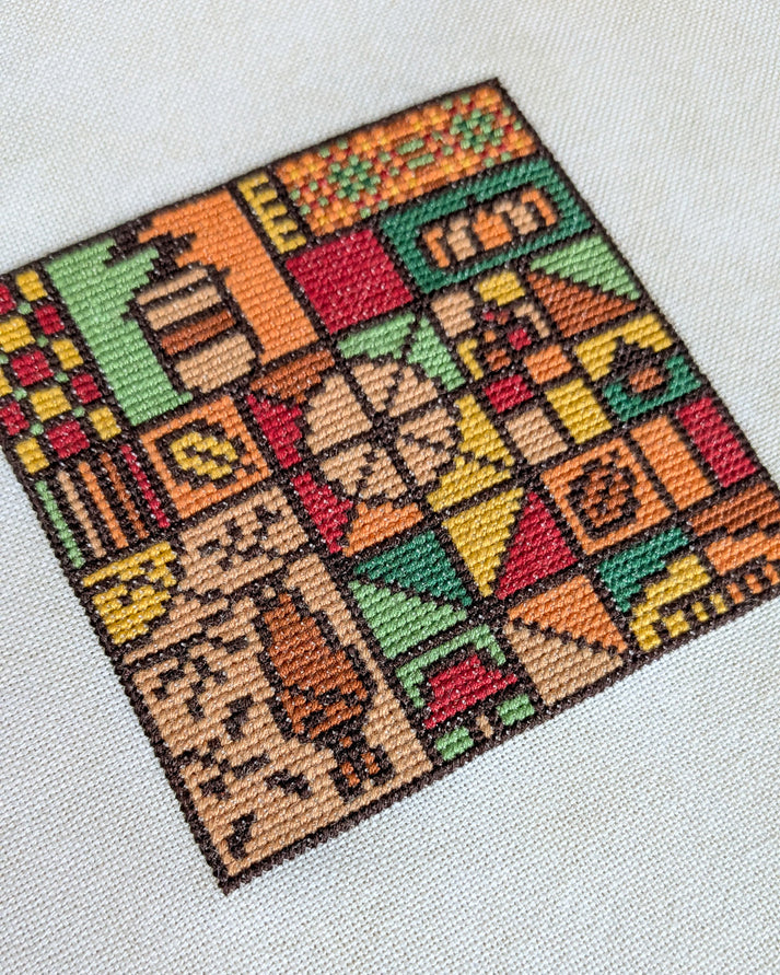 Fall Mosaic | Shaded Stitchery