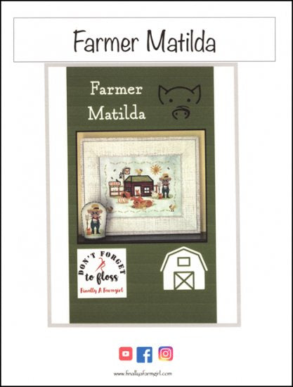 Farmer Matilda Cross Stitch Pattern by Finally A Farmgirl