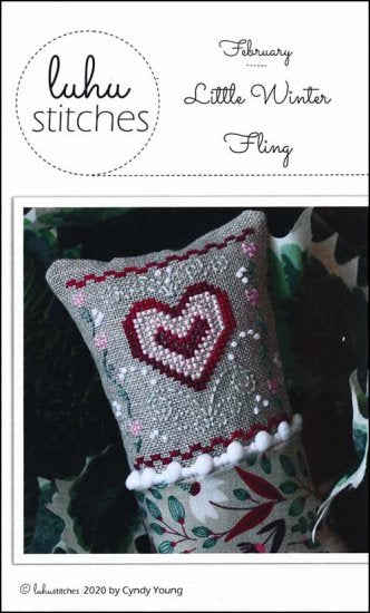 February Little Winter Fling Cross Stitch Pattern by Luhu Stitches