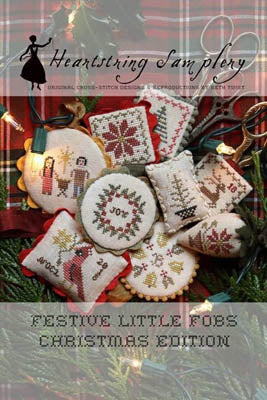 Festive Little Fobs 10: Christmas Edition Cross Stitch Pattern by Heartstring Samplery